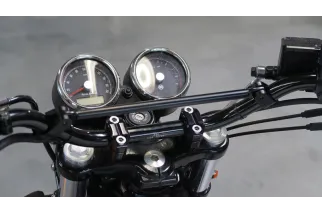 HIGHSIDER Per Handlebar Brace Cross-bar Matt Black Two-piece Clamps