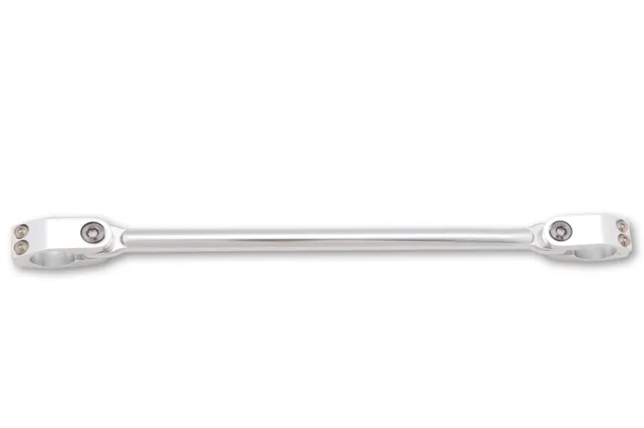 HIGHSIDER Per Handlebar Brace Cross-bar Silver Glossy Two-piece Clamps