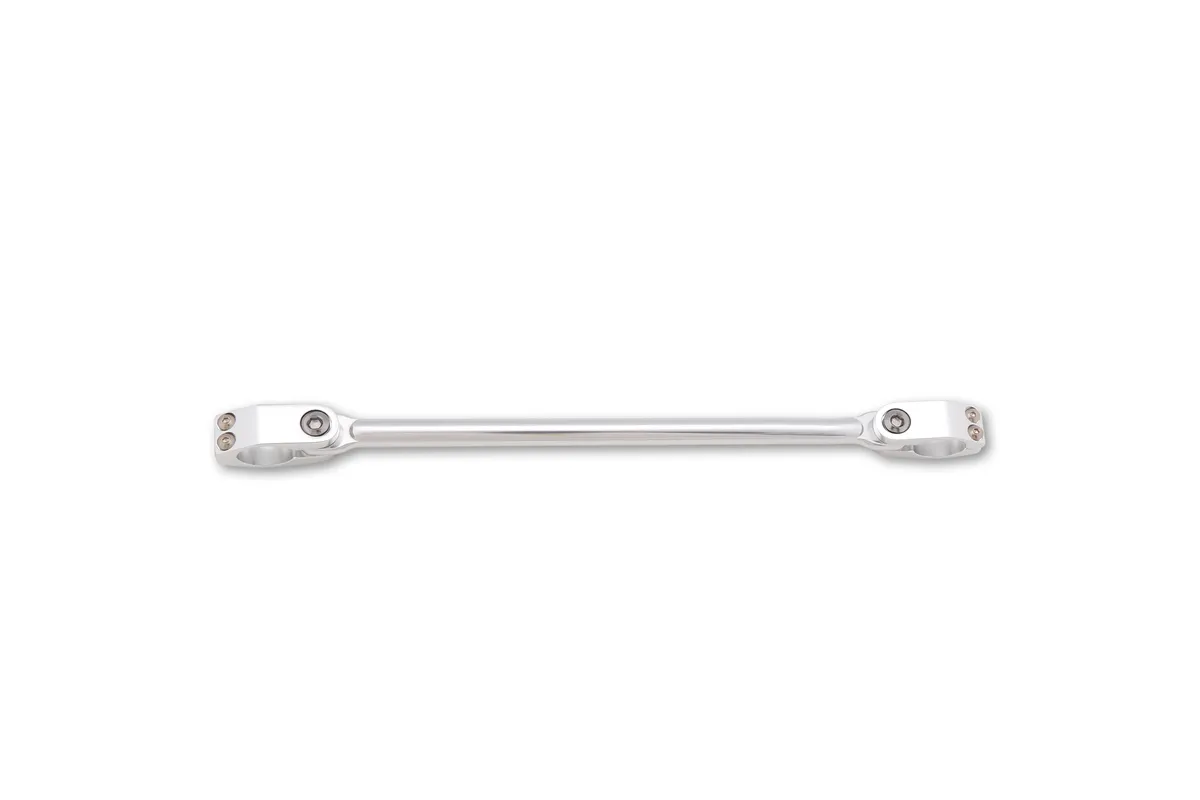 HIGHSIDER Per Handlebar Brace Cross-bar Silver Glossy Two-piece Clamps
