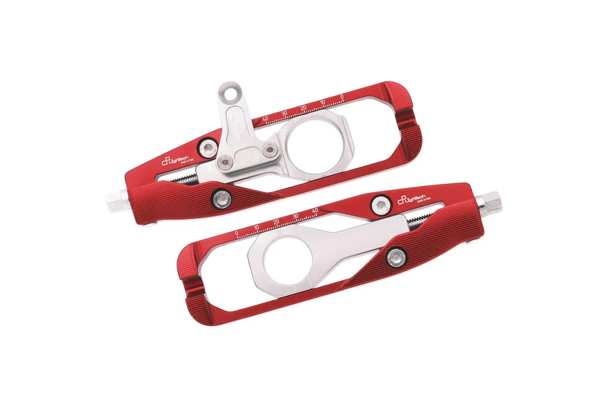 Tendeur de chaîne LIGHTECH - Rouge - Avec support étrier