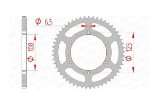 Kit chaîne AFAM A420M 11/53 - Couronne standard type 92114