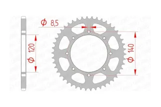 Couronne AFAM acier standard 16606 - 520