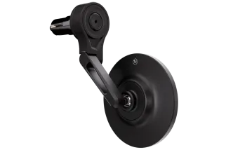 HIGHSIDER Conero-XS Evo Short Handlebar End Mirror, Black