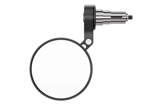 HIGHSIDER Conero-XS Evo Short Handlebar End Mirror, Black