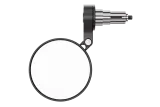 HIGHSIDER Conero-XS Evo Short Handlebar End Mirror, Black