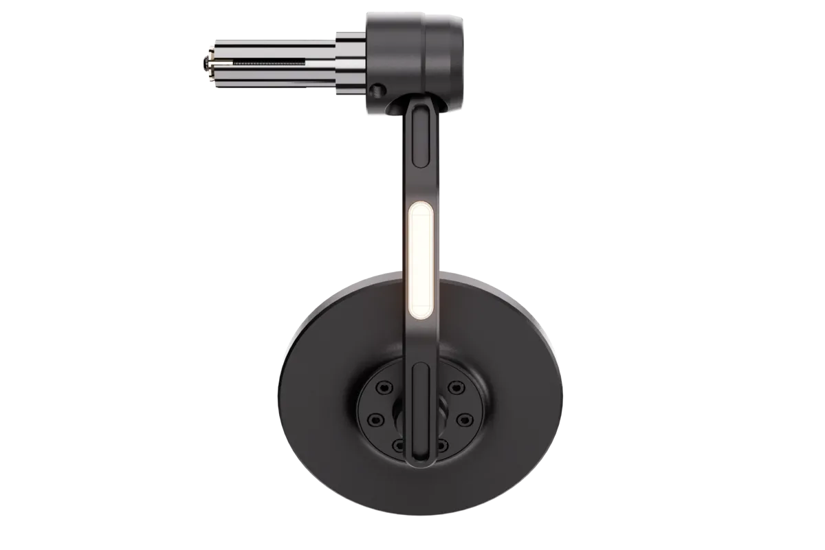 HIGHSIDER Conero Black Edition Bar End Mirror w. LED Indicator