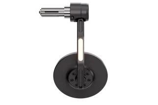 HIGHSIDER Conero Black Edition Bar End Mirror w. LED Indicator
