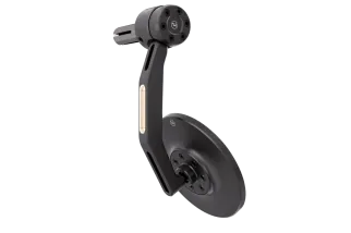 HIGHSIDER Conero Black Edition Bar End Mirror w. LED Indicator