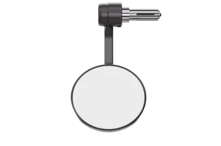 HIGHSIDER Conero Black Edition Bar End Mirror w. LED Indicator