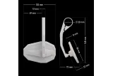 HIGHSIDER smart STRAIGHT handlebar end mirror, long