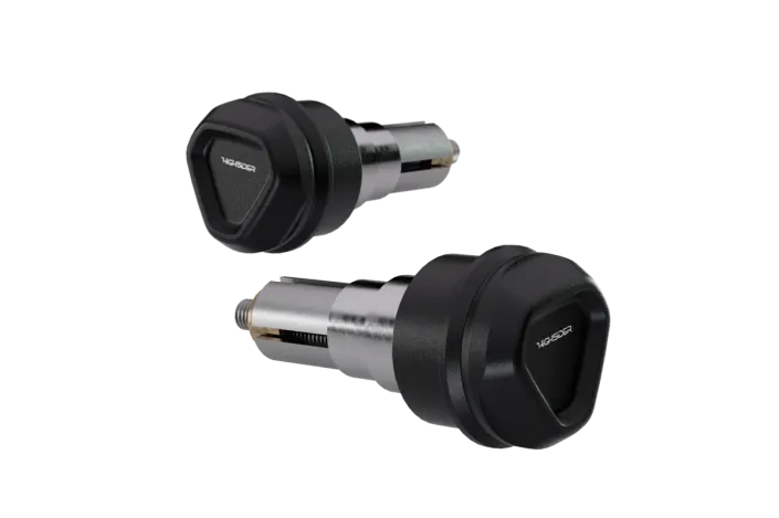 HIGHSIDER Ventura-LS Handle Bar Ends, Black, Pair