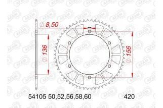 Couronne AFAM acier standard 54105 - 420