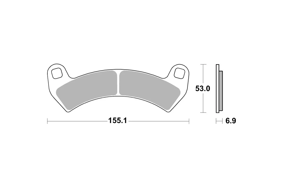 Plaquettes de frein BREMBO Off-Road métal fritté - 07PO14SD