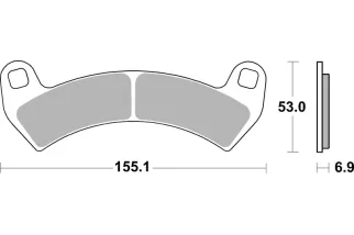 Plaquettes de frein BREMBO Off-Road métal fritté - 07PO14SD