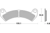 Plaquettes de frein BREMBO Off-Road métal fritté - 07PO14SD