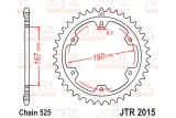 Couronne JT SPROCKETS  acier standard 2015 - 525