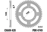 Couronne PBR acier standard 4749 - 428