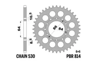 Couronne PBR acier standard 814 - 530