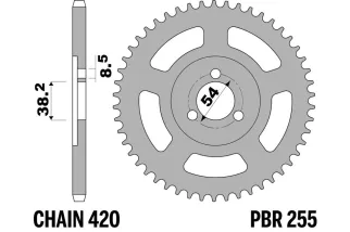 Couronne PBR acier standard 255 - 420