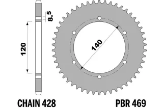 Couronne PBR acier standard 469 - 428