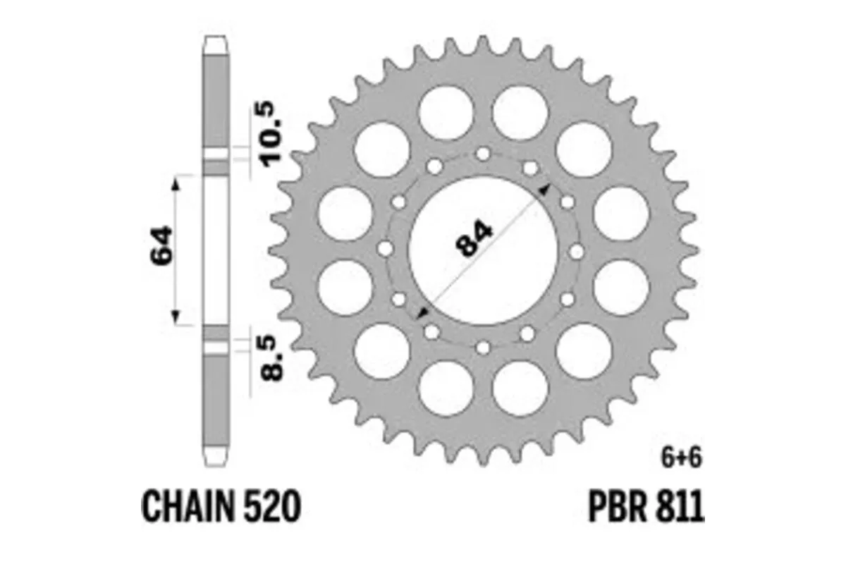 Couronne PBR acier standard 811 - 520