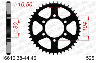 Couronne AFAM acier standard 16610 - 525