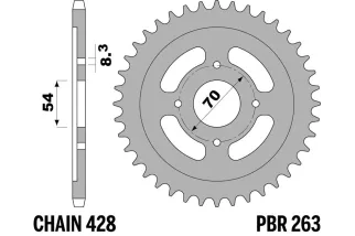 Couronne PBR acier standard 263 - 428