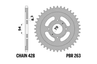 Couronne PBR acier standard 263 - 428