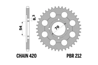 Couronne PBR acier standard 212 - 420