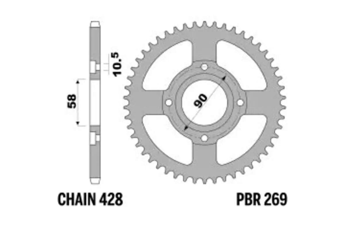 Couronne PBR acier standard 269 - 428