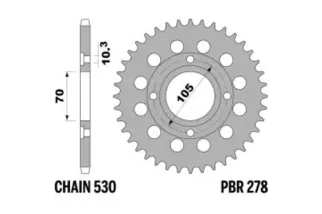 Couronne PBR acier standard 278 - 530