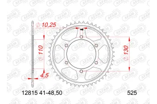Couronne AFAM acier standard 12815 - 525