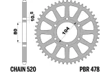 Couronne PBR aluminium ultra-light anodisé dur 478 - 520