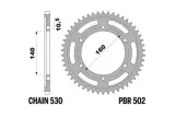 Couronne PBR acier C45 standard 502 - 530