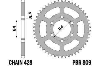 Couronne PBR acier standard 809 - 428