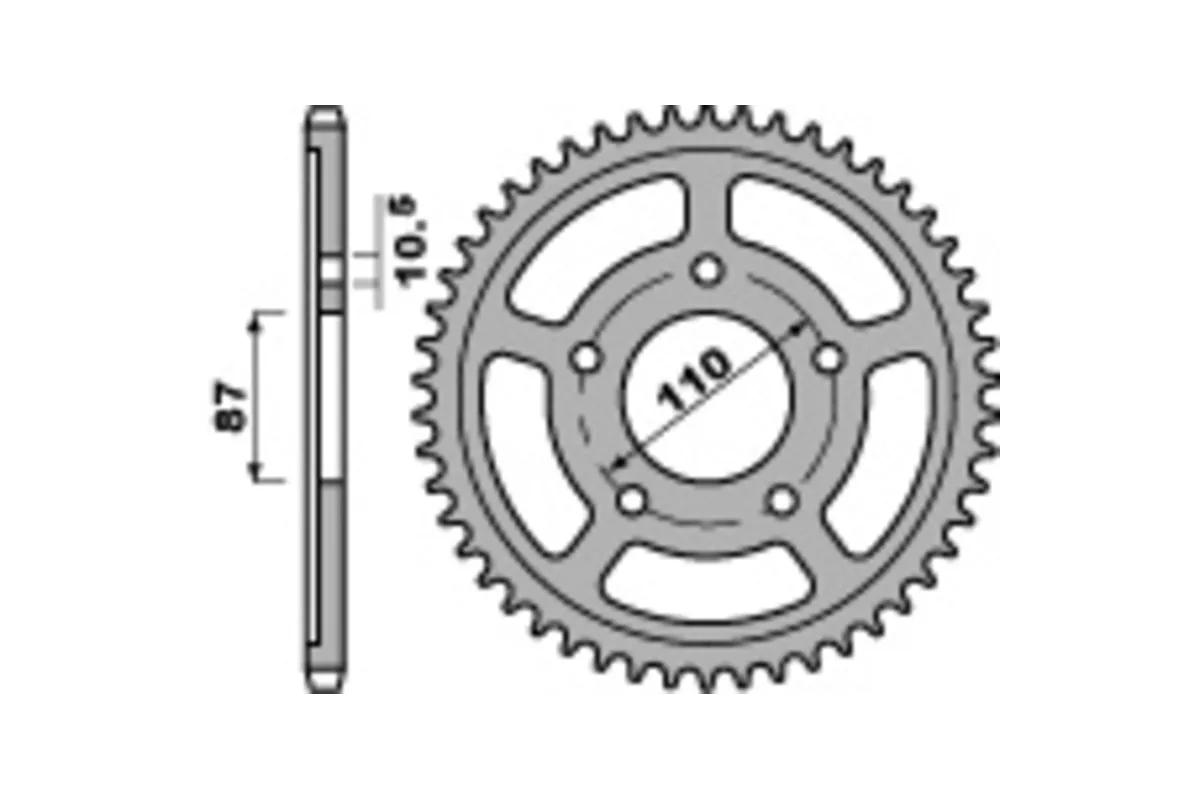 Couronne PBR acier C45 standard 795 - 520