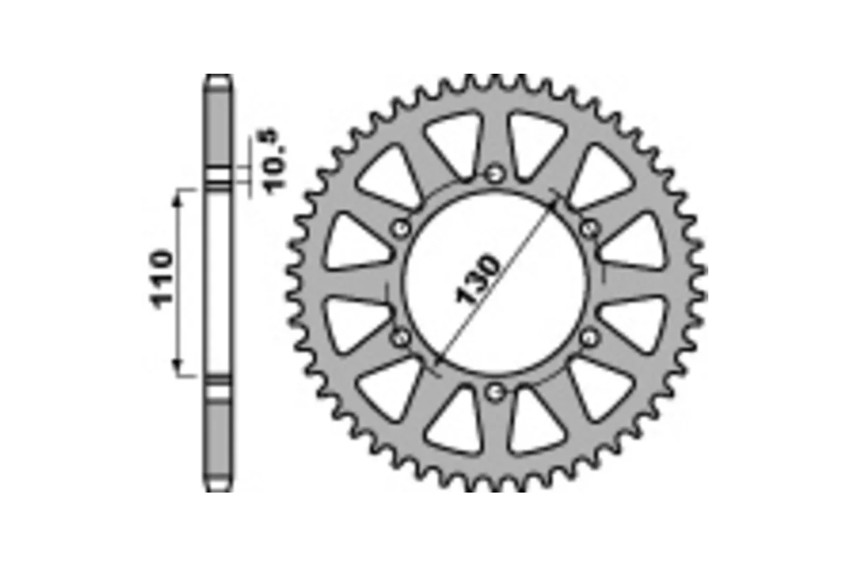 Couronne PBR acier C45 standard 504 - 520