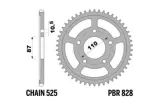 Couronne PBR acier C45 standard 828 - 525