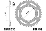 Couronne PBR acier C45 standard 498 - 530