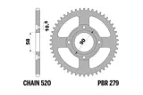 Couronne PBR acier C45 standard 279 - 520