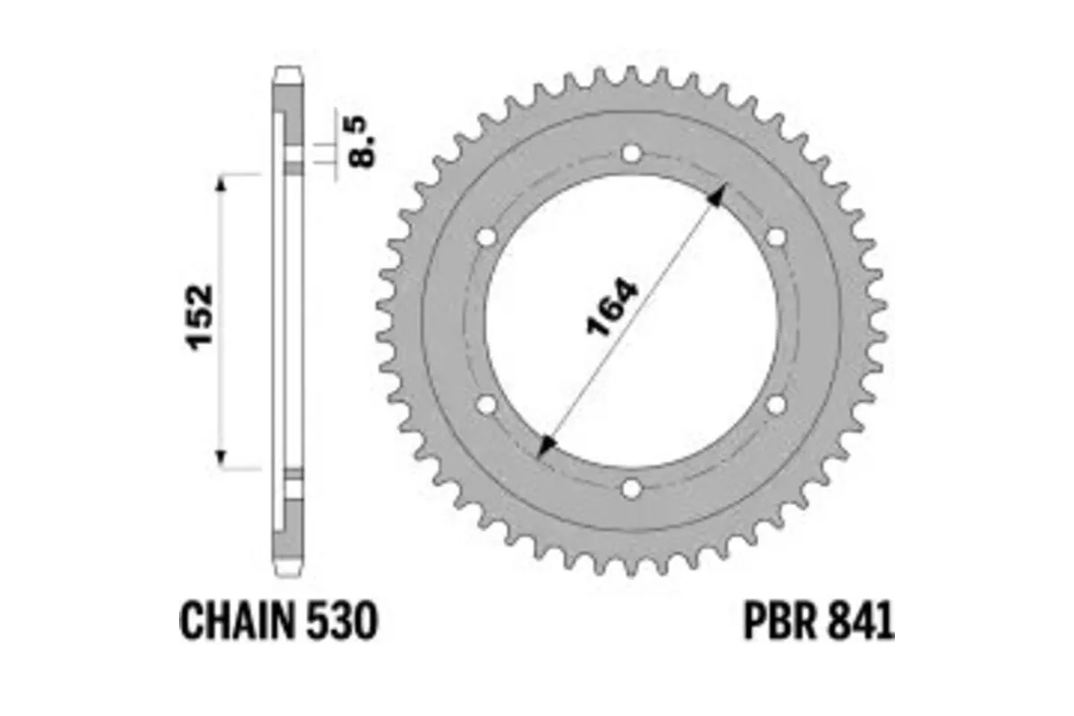 Couronne PBR acier C45 standard 841 - 530