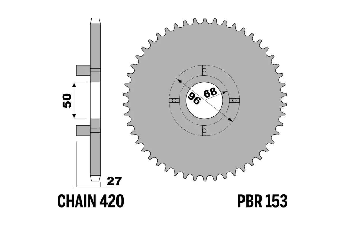 Couronne PBR acier standard 153 - 420