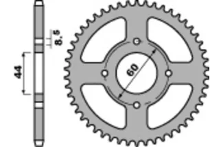 Couronne PBR acier standard 833 - 428