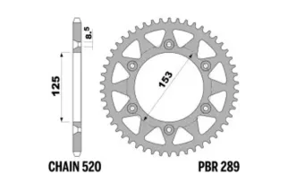 Couronne PBR aluminium ultra-light 289 - 520