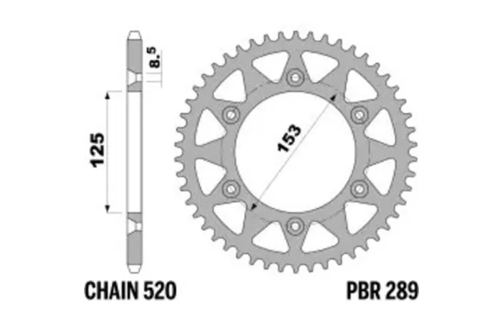 Couronne PBR aluminium ultra-light 289 - 520