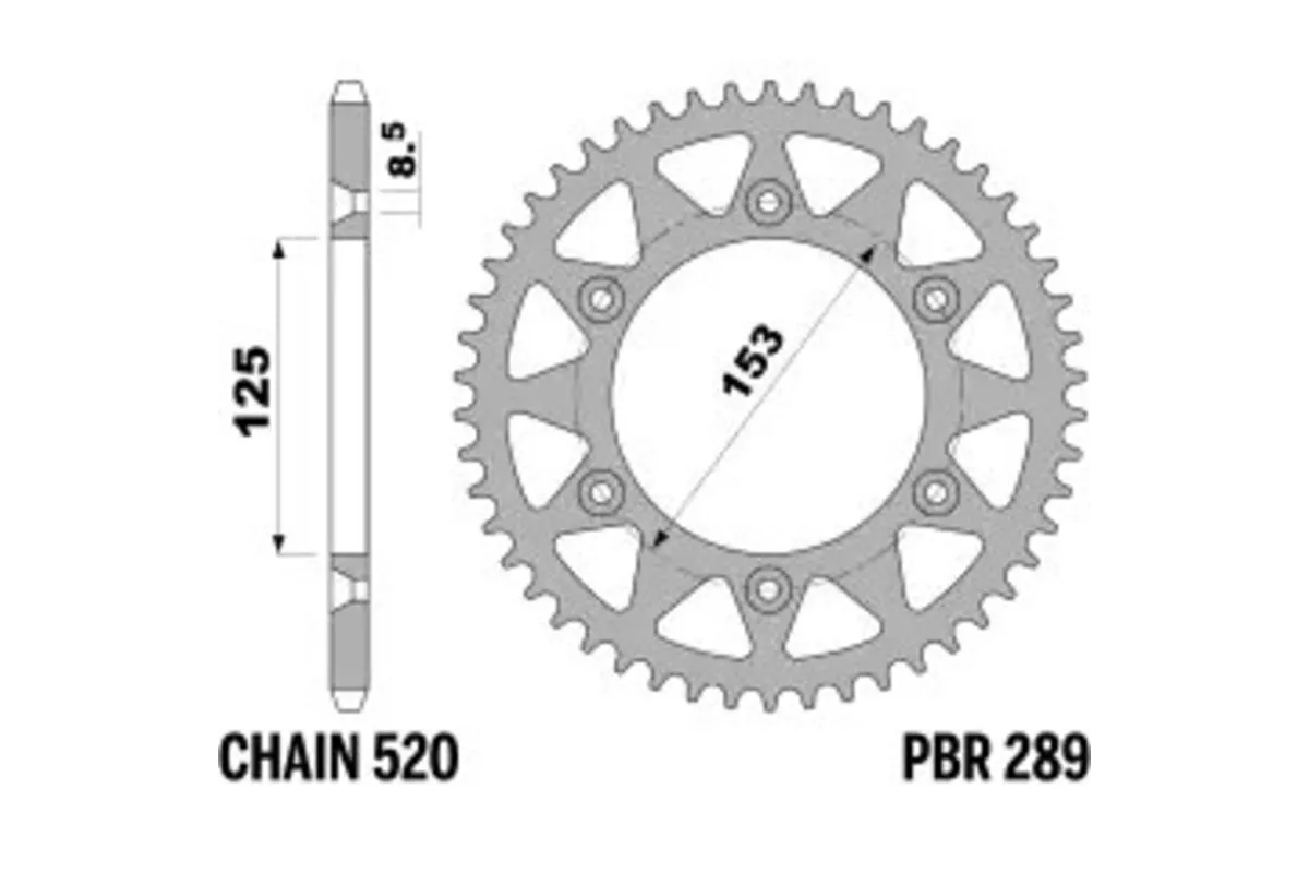 Couronne PBR aluminium ultra-light 289 - 520