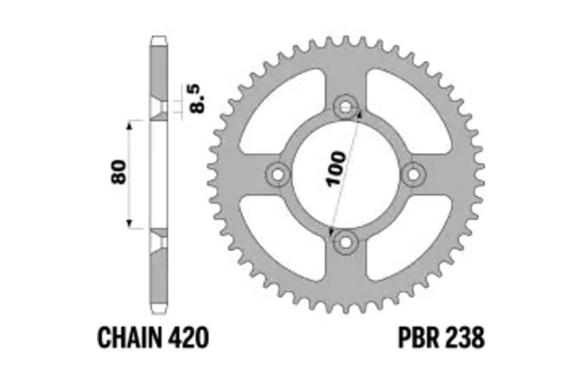 Couronne PBR acier standard 238 - 420