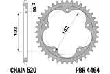 Couronne PBR aluminium ultra-light anodisé dur 4464 - 520