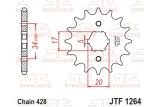 Pignon JT SPROCKETS acier standard 1264 - 428
