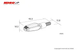 Clignotant Led KOSO Gw-01 L'Unite - Noir